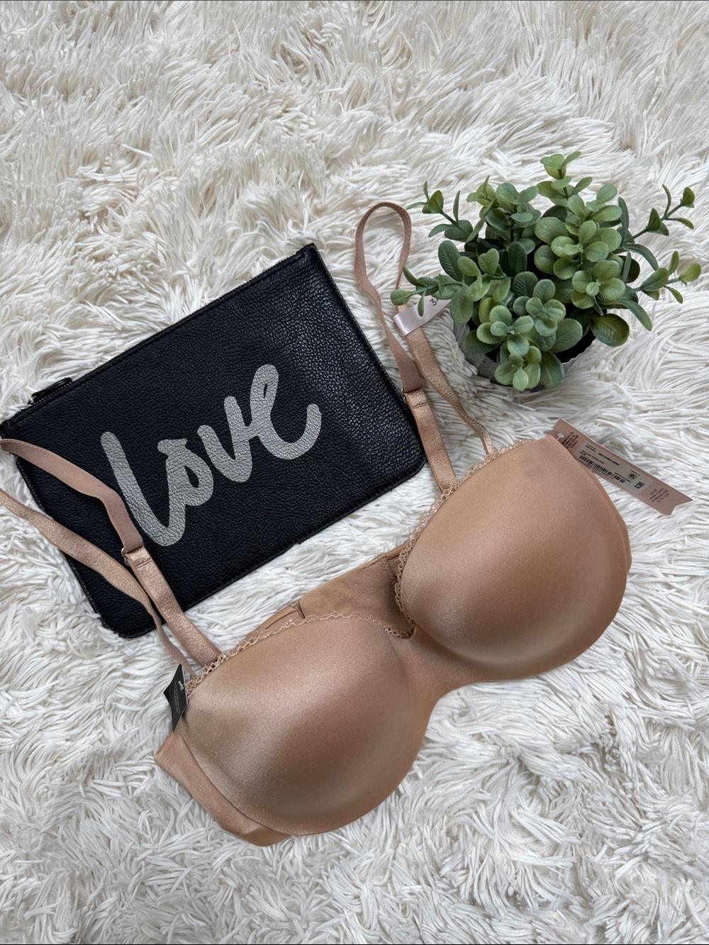 Ambrielle Multi-Way Strapless Push Up Bra 💗 Pecan Praline